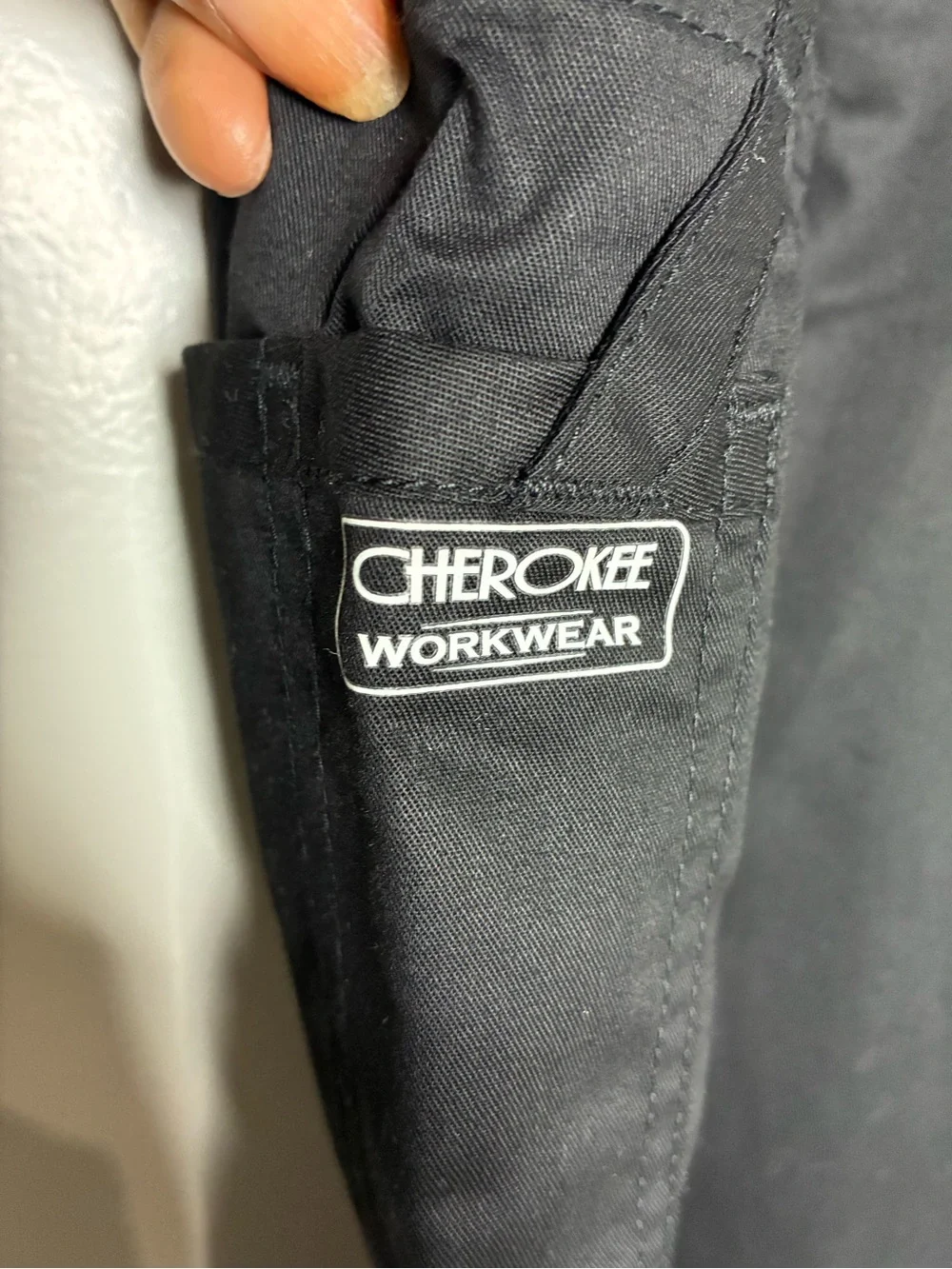 Cherokee Black Cargo Scrub Pants with Utility Pockets